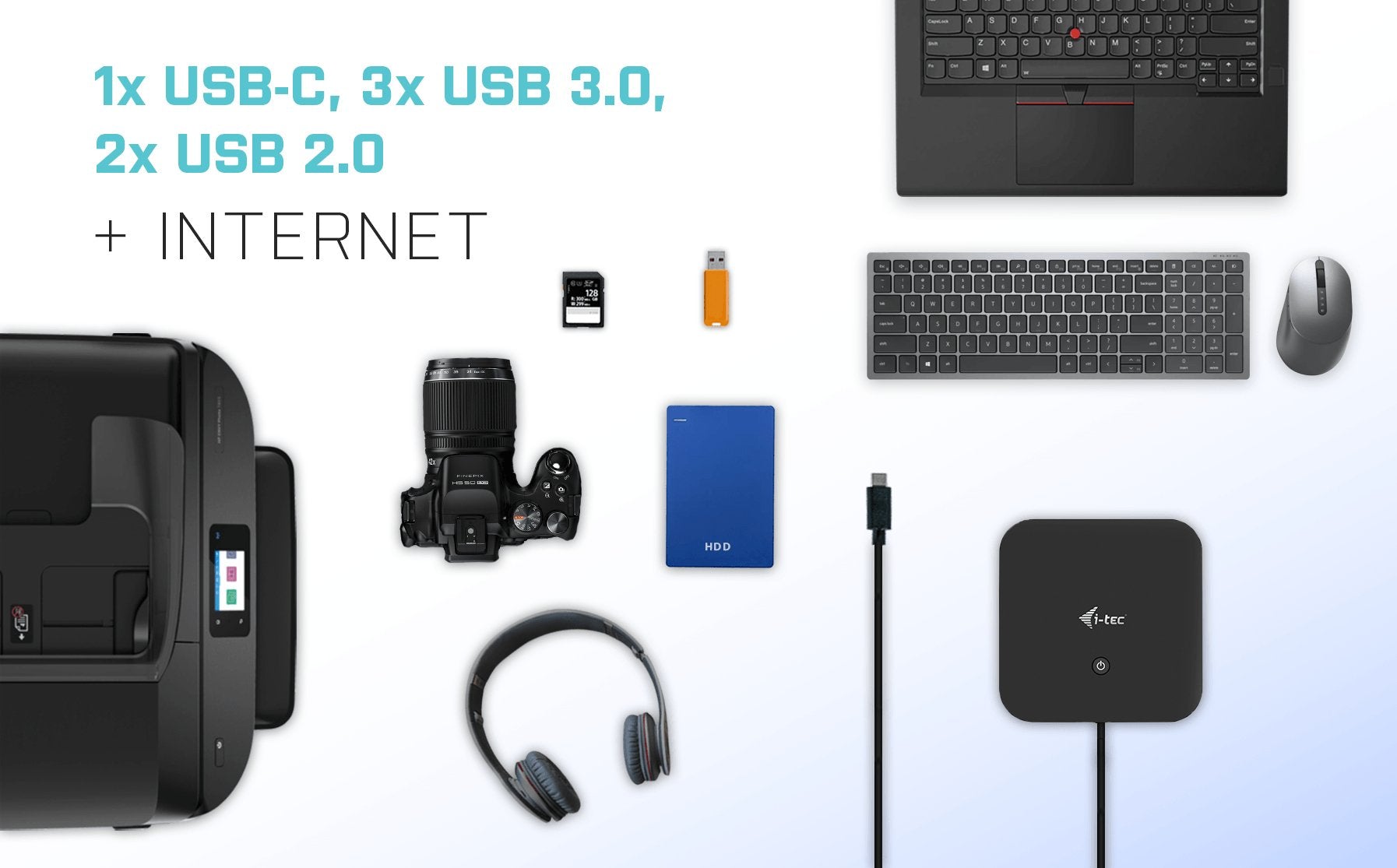 EAN 8595611704772 - i-tec C31HDMIDPDOCKPD65 base para portátil y replicador de puertos Alámbrico USB 3.2 Gen 1 (3.1 Gen 1) Ty imagen 16