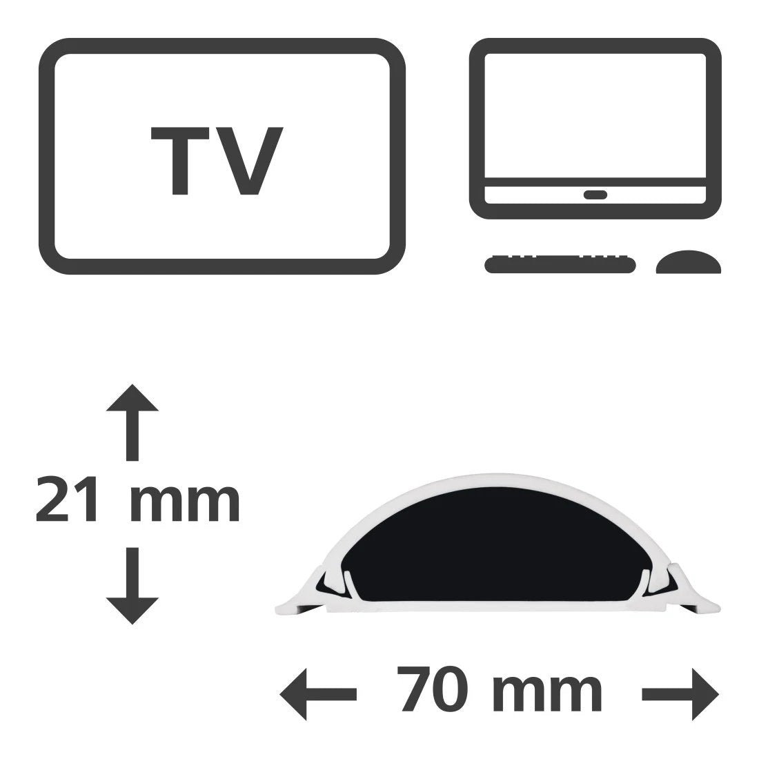 EAN 4047443508522 - Hama 00220984 organizador de cables Universal Panel guíacables Blanco 1 pieza(s) imagen 3