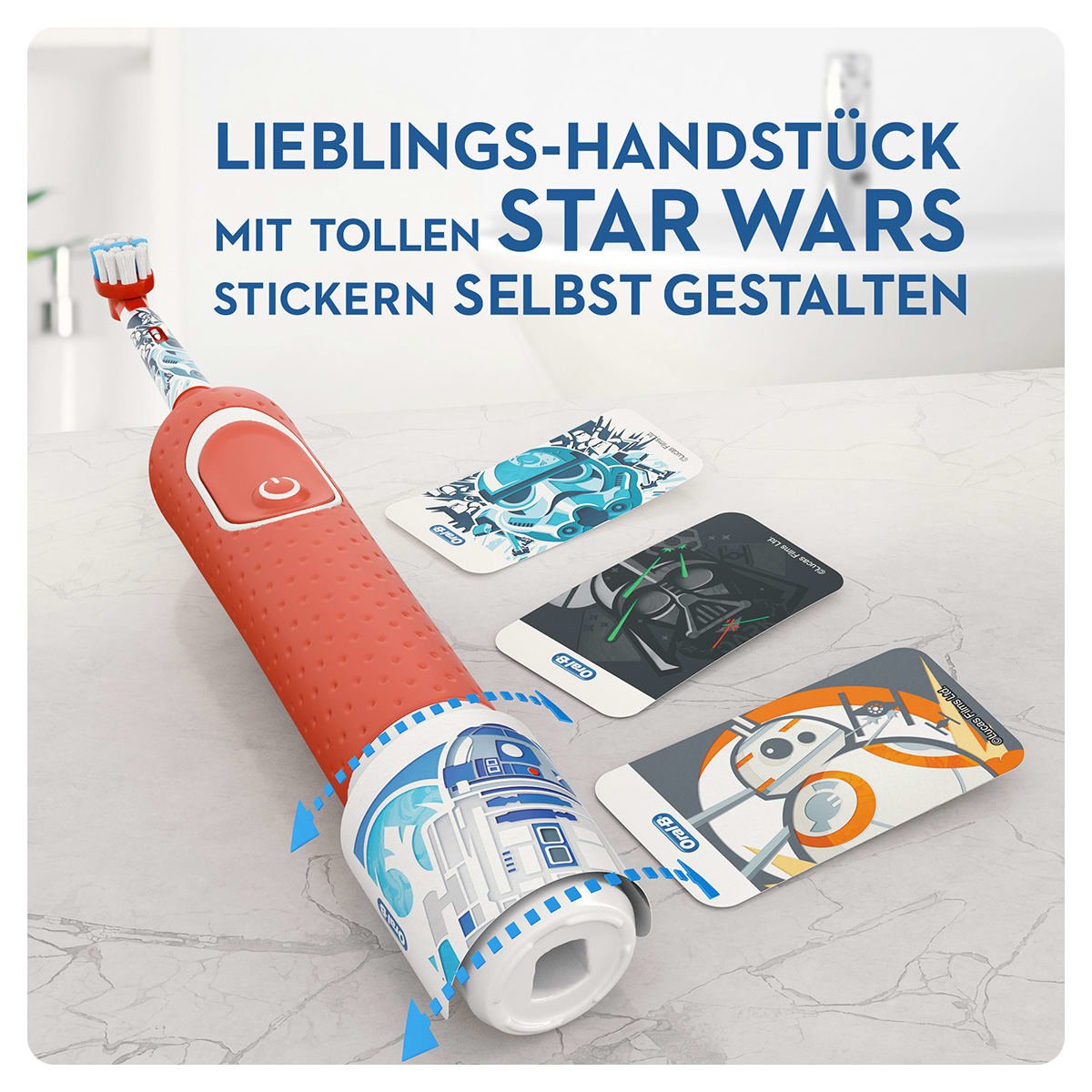 Oral-B Kids Star Wars - Cepillo De Dientes Infantil Giratorio Y Oscilante Multicolor