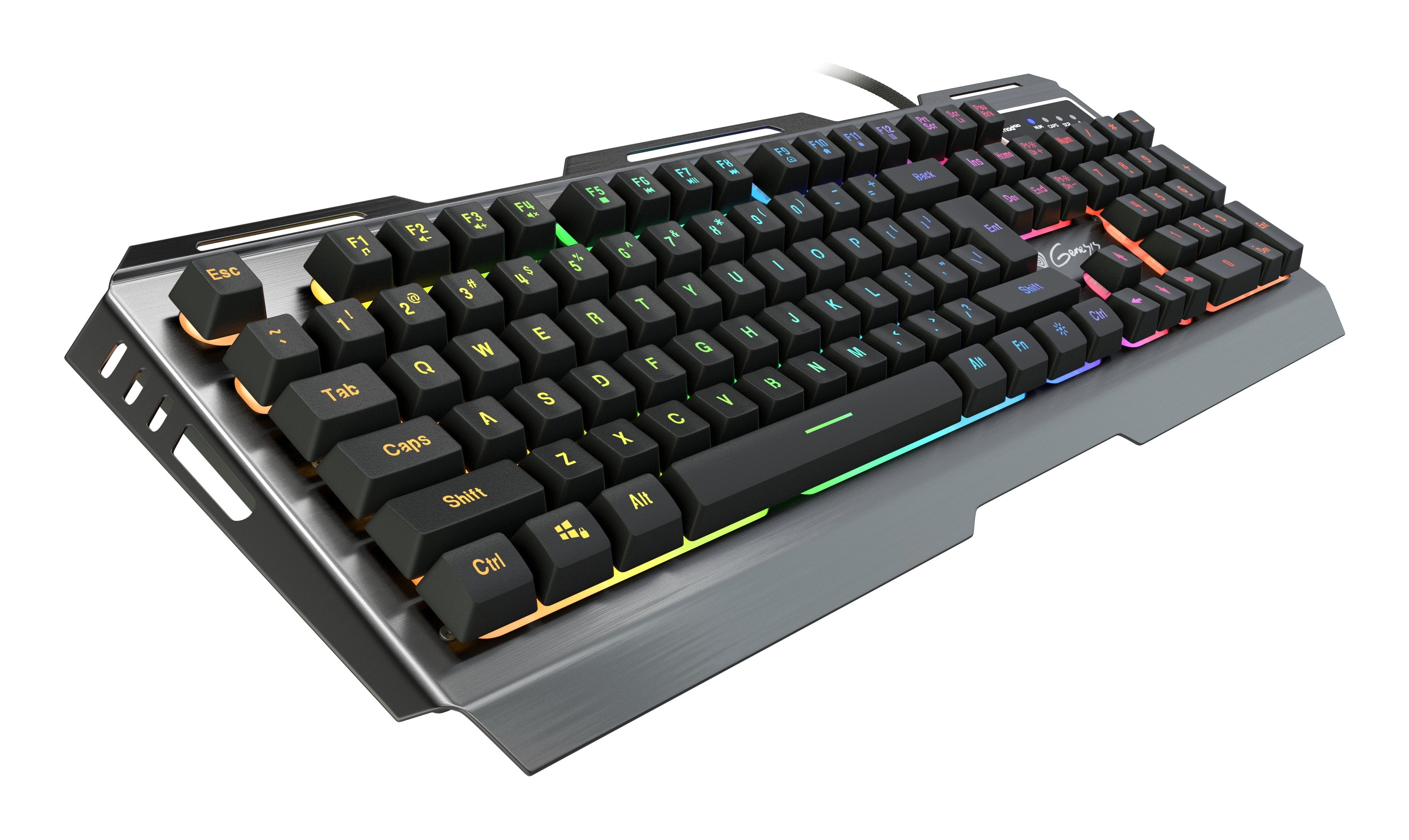 Teclado (Ingles) Genesis Rhod 420 Gaming Rgb Backlight, Usb, Us Layout