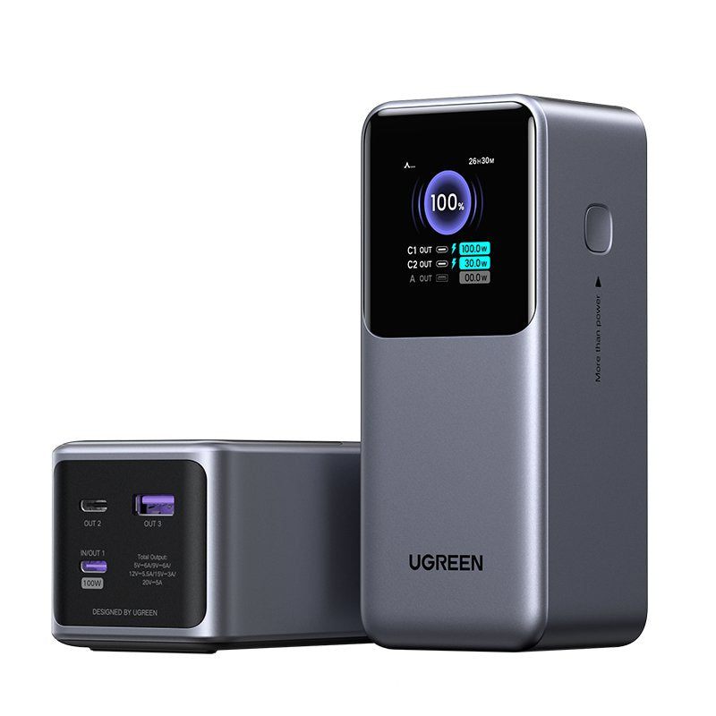 EAN 6941876242924 - Ugreen 20000mAh 130W Fast Charging Powerbank Litio Gris imagen 3