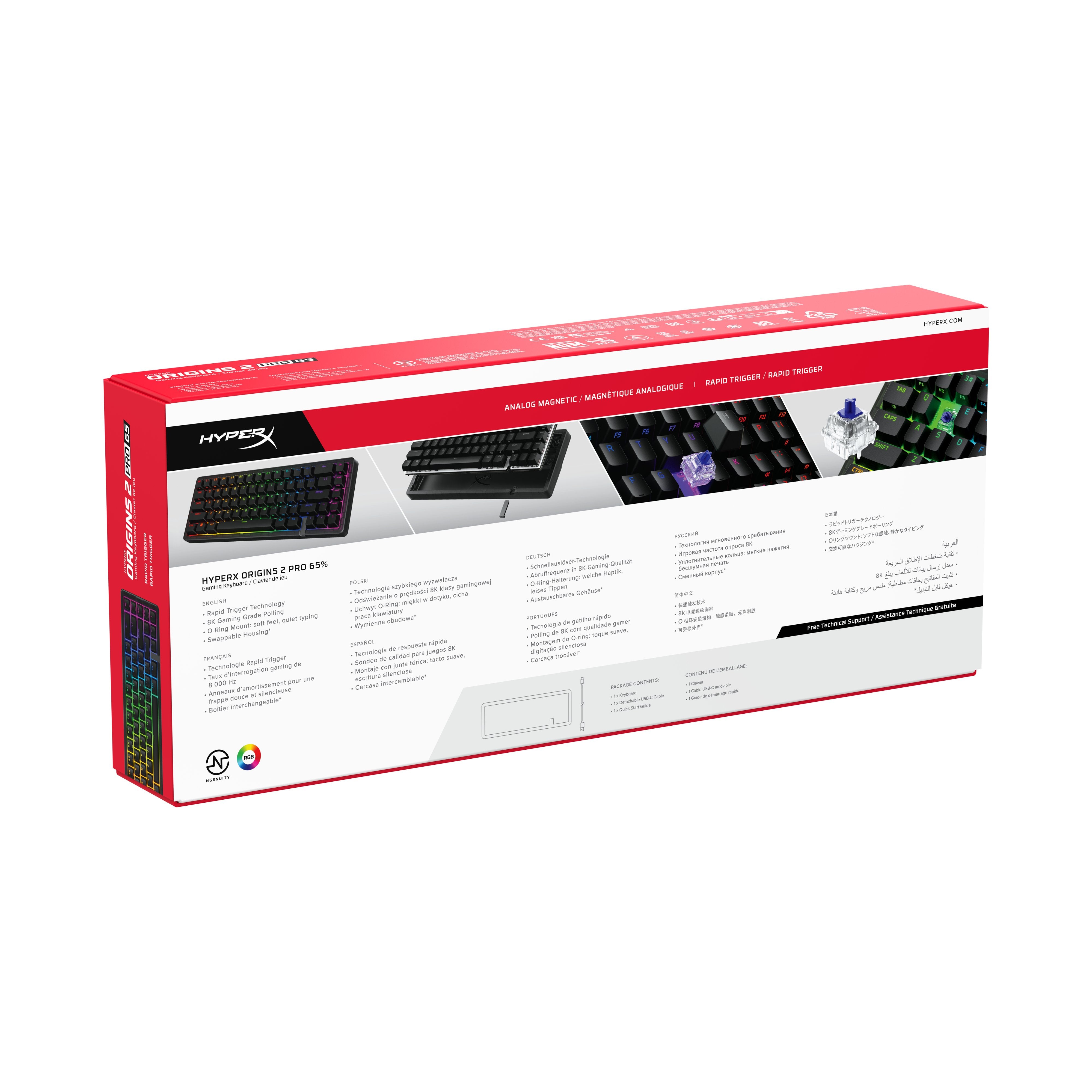 EAN 0199251353246 - HyperX Origins 2 65 Pro teclado Negro imagen 1