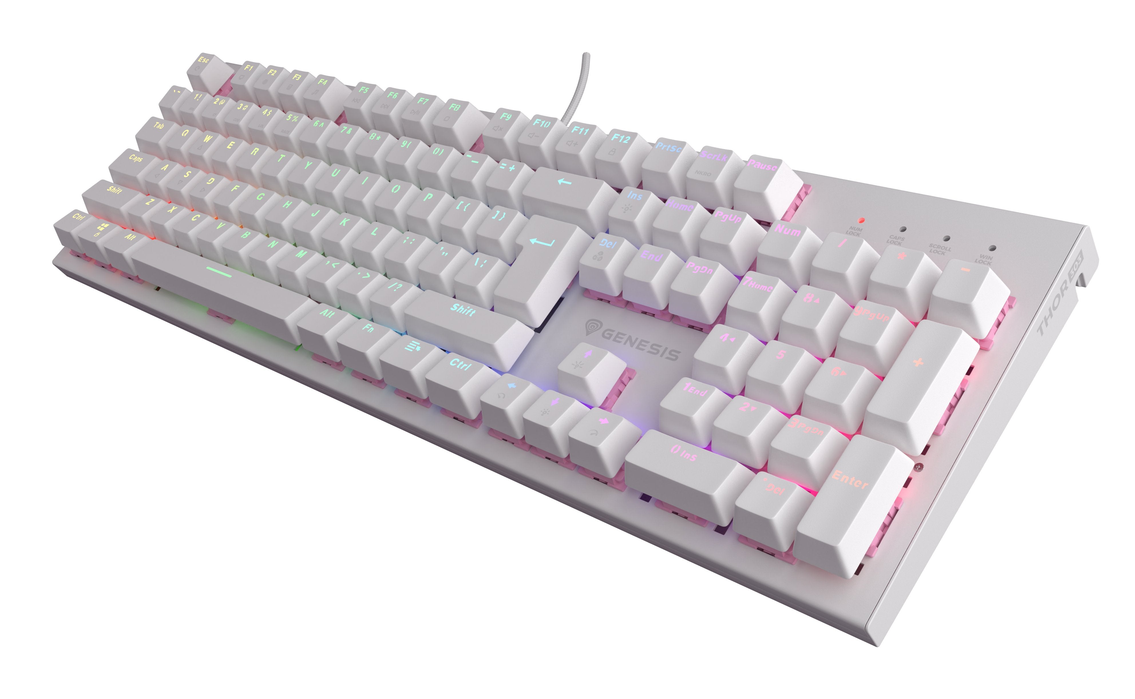 EAN 5901969432923 - GENESIS Thor 303 teclado Juego USB QWERTY Inglés de EE. UU. Blanco imagen 3