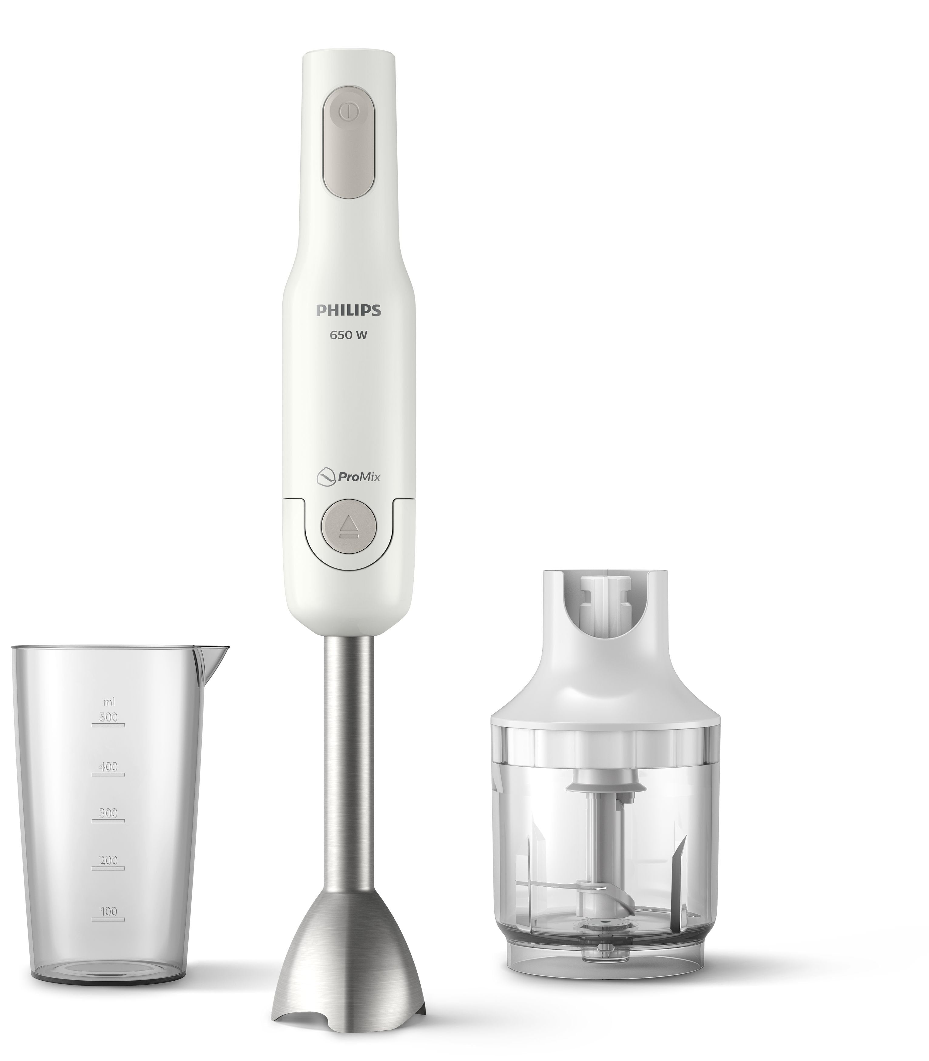 Batidora De Mano Philips Promix Hr2535/00 Blanco Varilla De Metal/1 Nivel/0.5l/650w Hr2535/00