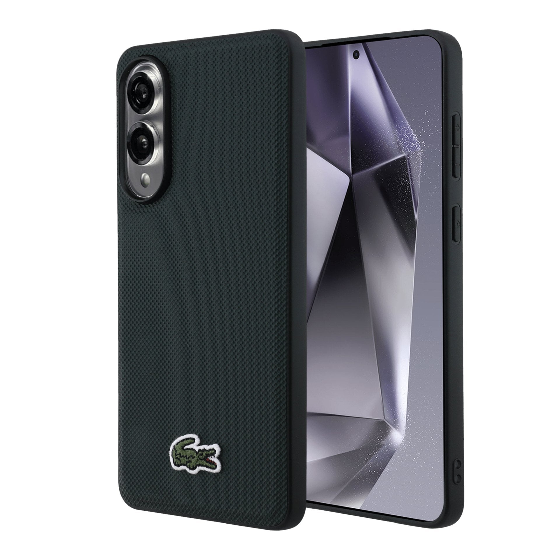 Funda Magnética Petit Piqué Lacoste Color Sinople Para Galaxy S25 Edge Gp-Lc