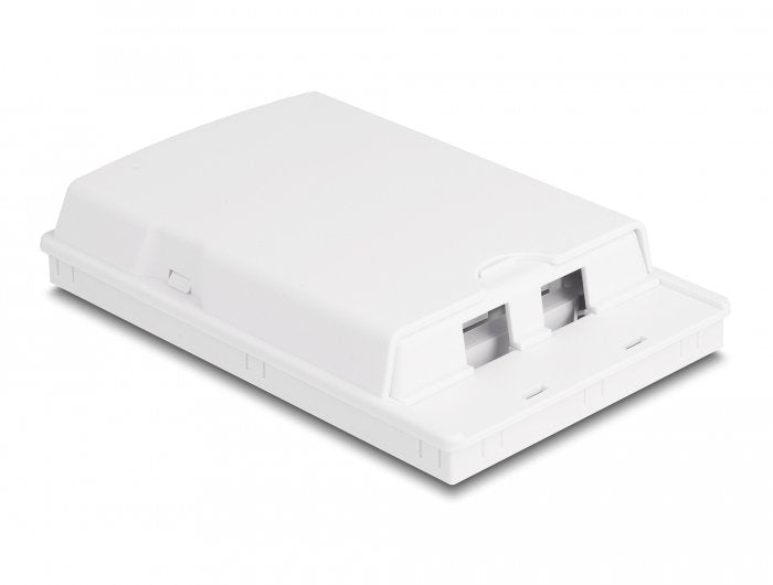 Lwl Anschlussdose Zur Wandmontage Für 2 X Sc Simplex Oder Lc Duplex Weiss