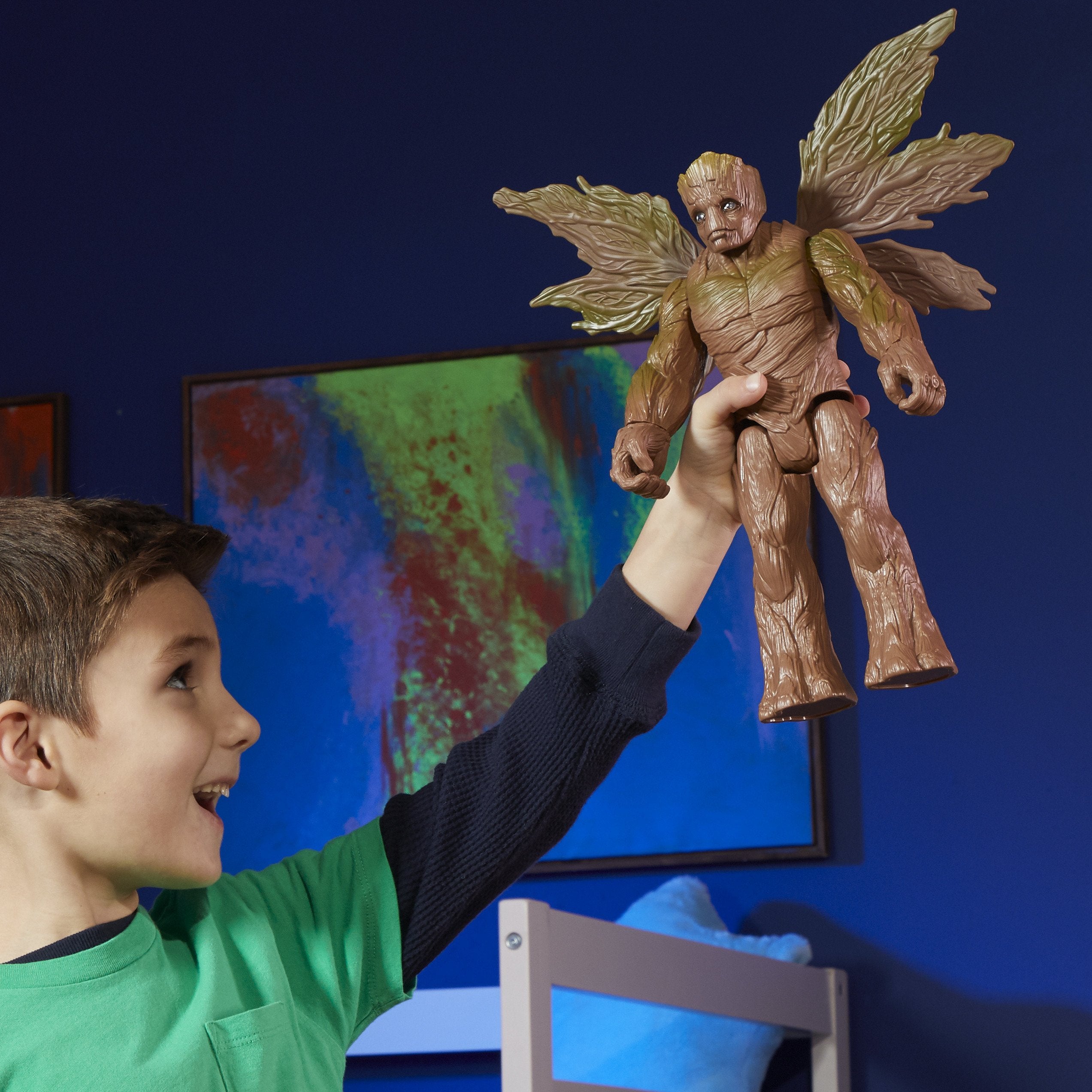 Figura Hasbro Marvel Blast N' Battle Guardianes De La Galaxia Groot