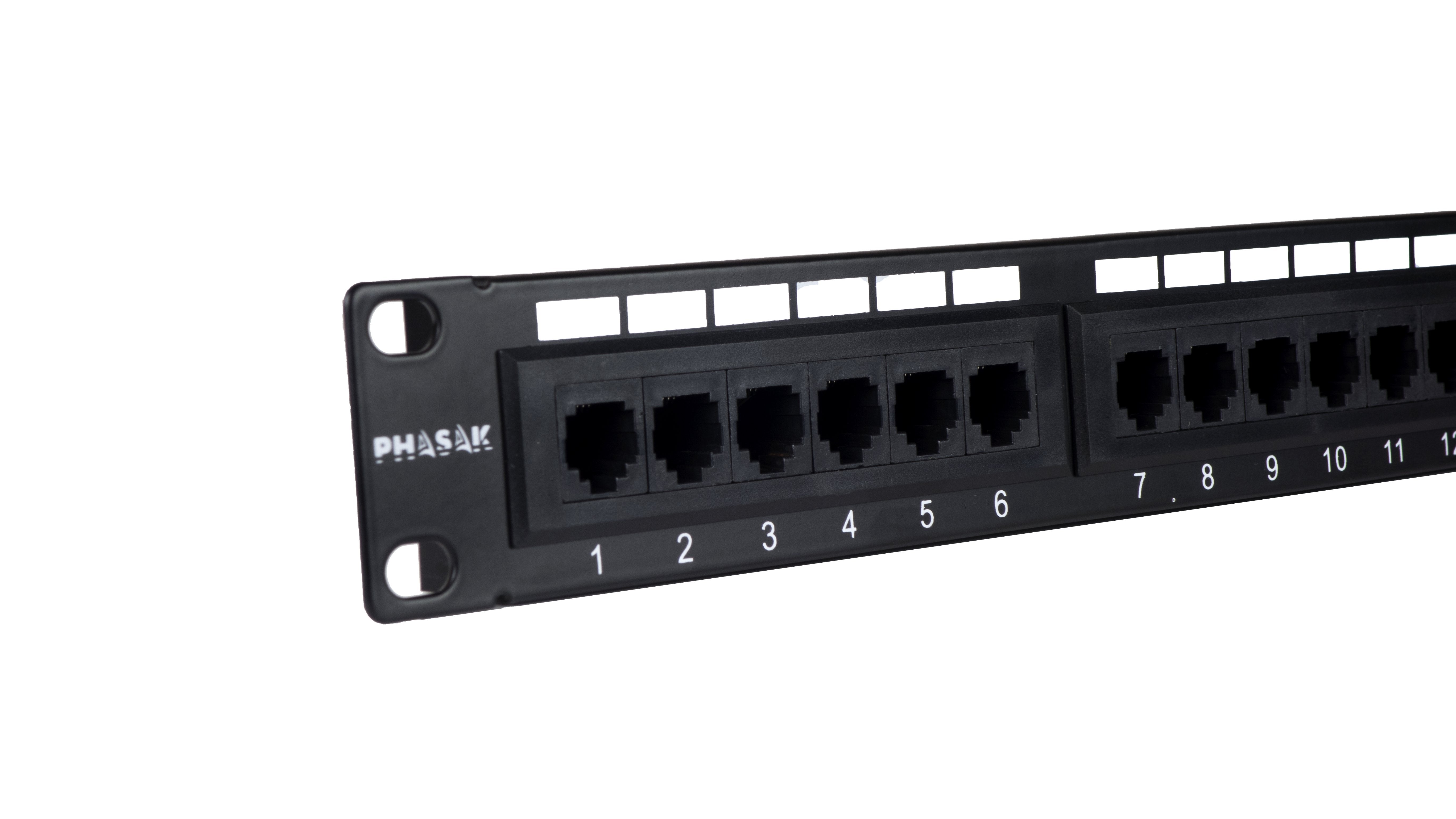 Phasak Panel De Parcheo 19" Cat.6 Utp Rj45 Dual 1u