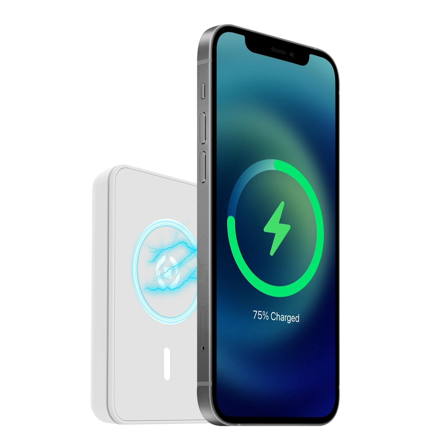 Power Bank Celly Magpb5000 5000 Mah Cargador Inalámbrico Blanco