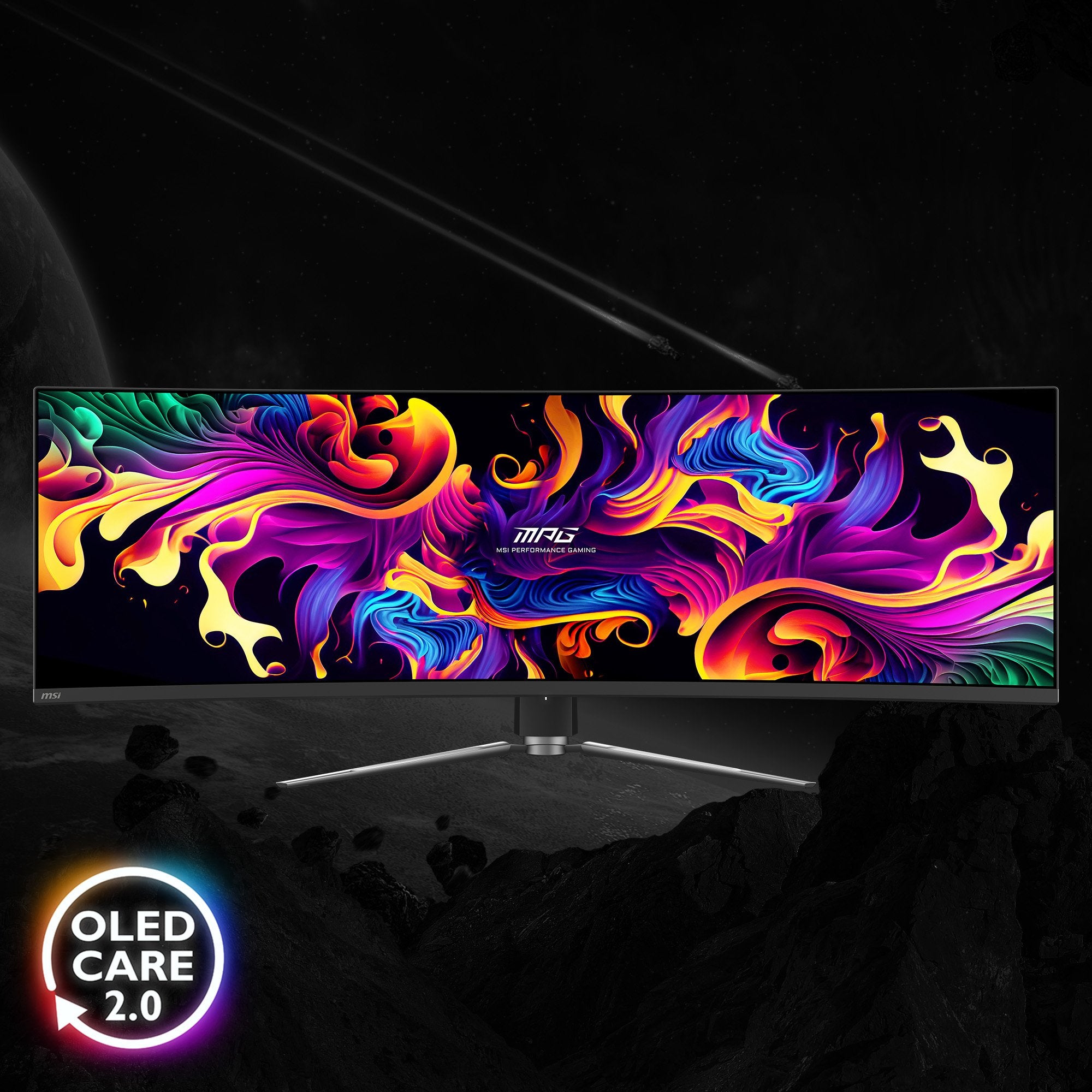 EAN 4711377157520 - MSI MPG 491CQPDE QD-OLED pantalla para PC 124,5 cm (49") 5120 x 1440 Pixeles DQHD Negro imagen 12