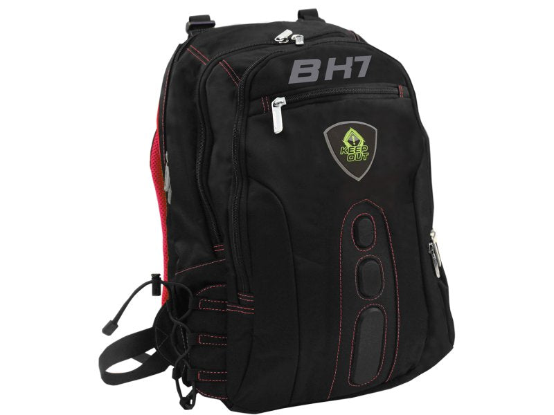 EAN 8435099516644 - KeepOut BK7R mochila Negro, Rojo Nylon imagen 1