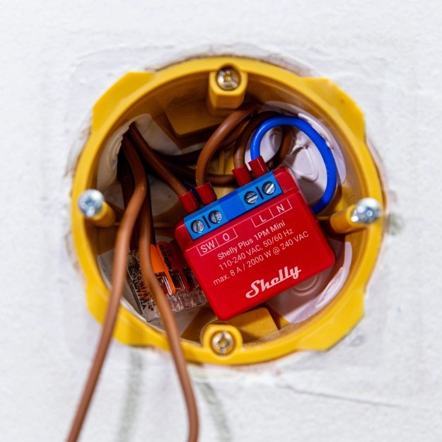 Shelly Plus 1pm Mini - Relé - Atuador De Comutacion Wlan 1x10a - Medidor De Consumo B
