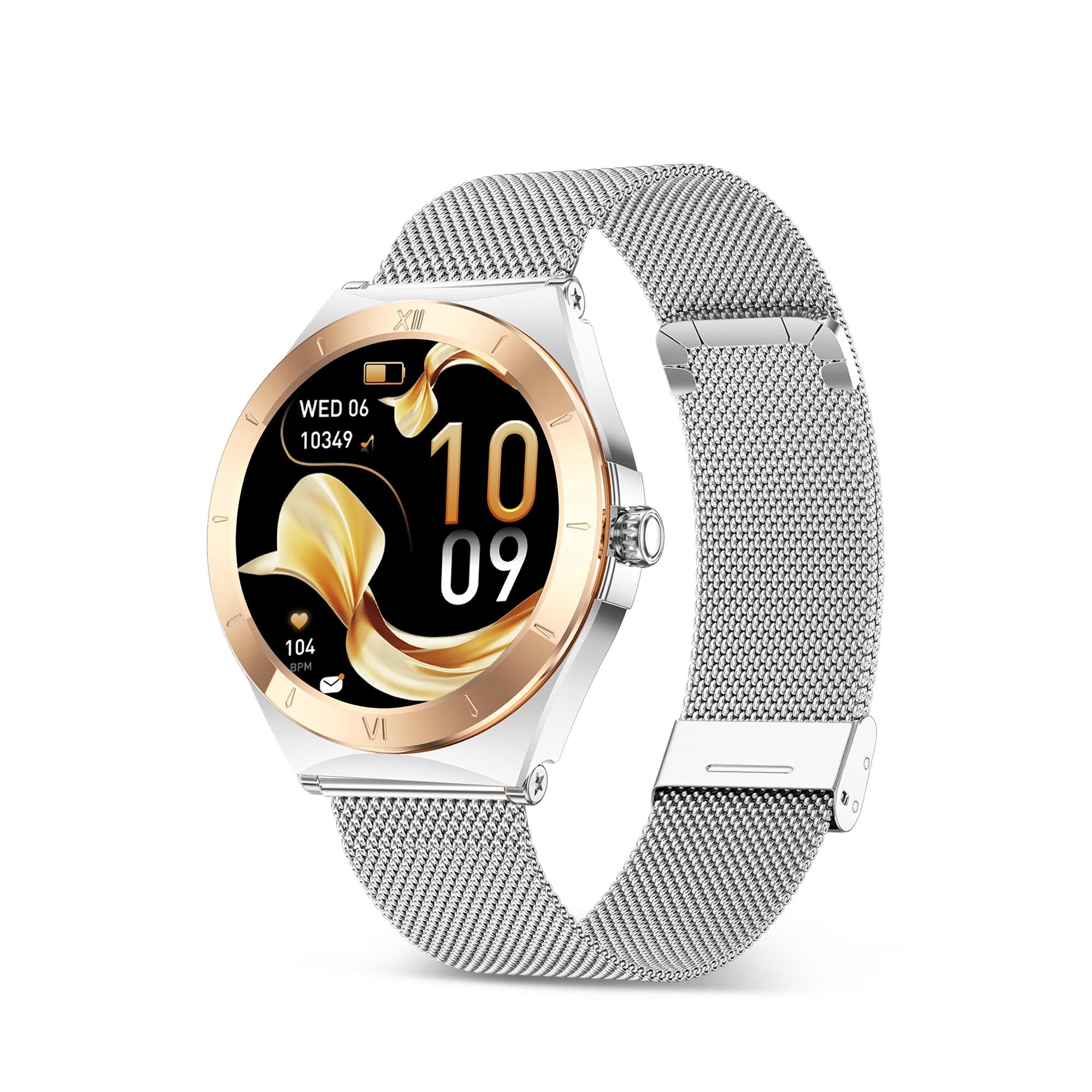 Ksix Lya Rosa Smartwatch 1.19" 2 Correas (Metal + Silicona)