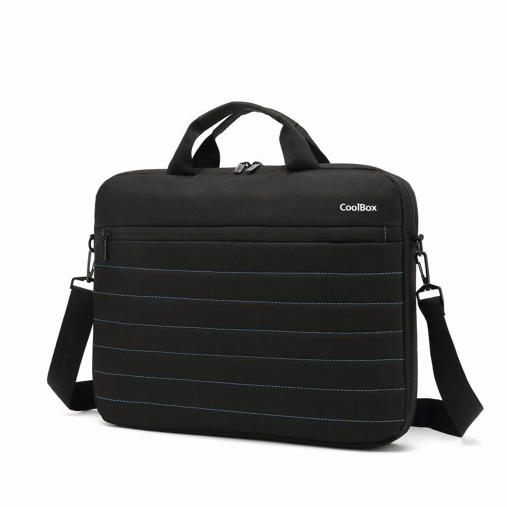 Coolbox Maletin Portatil 15.6" Negro Con Asa Y Correa, Impermeable