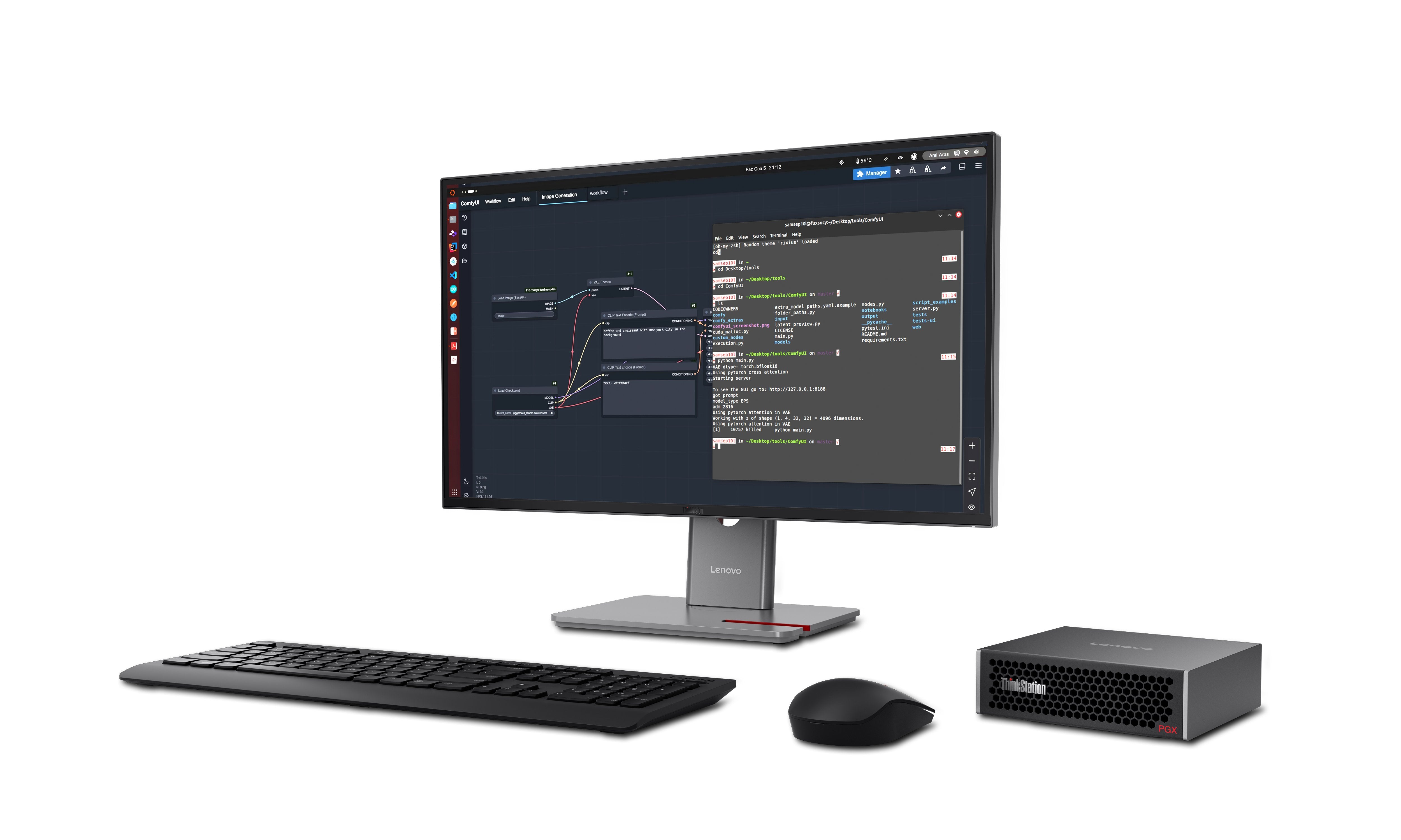 EAN 0199275392672 - Lenovo ThinkStation PGX GB10 128 GB LPDDR5x-SDRAM 4 TB SSD DGX OS Mini Tower Mini PC Negro imagen 9