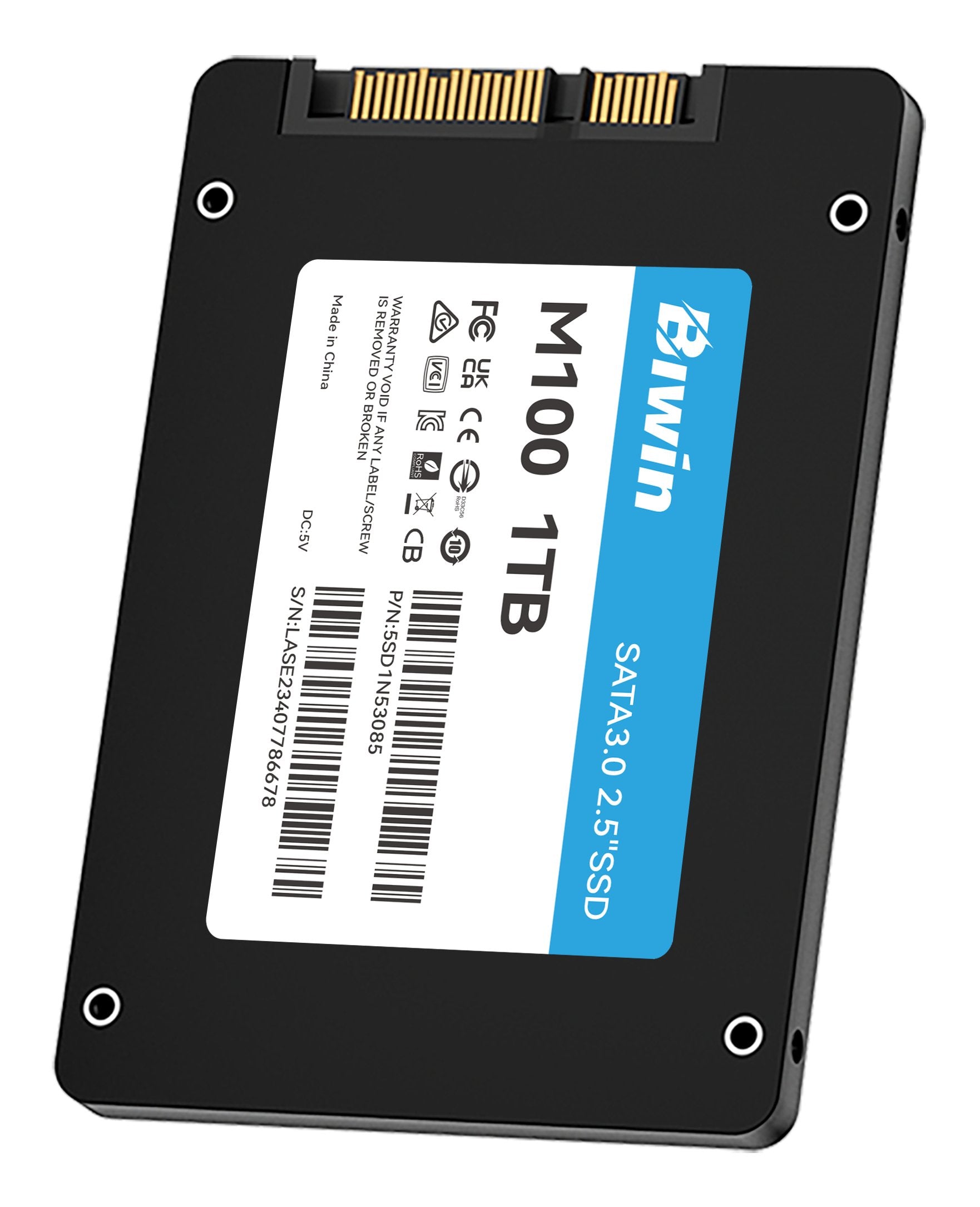 EAN 0887184025315 - Biwin M100 1 TB 2.5" Serial ATA III imagen 6