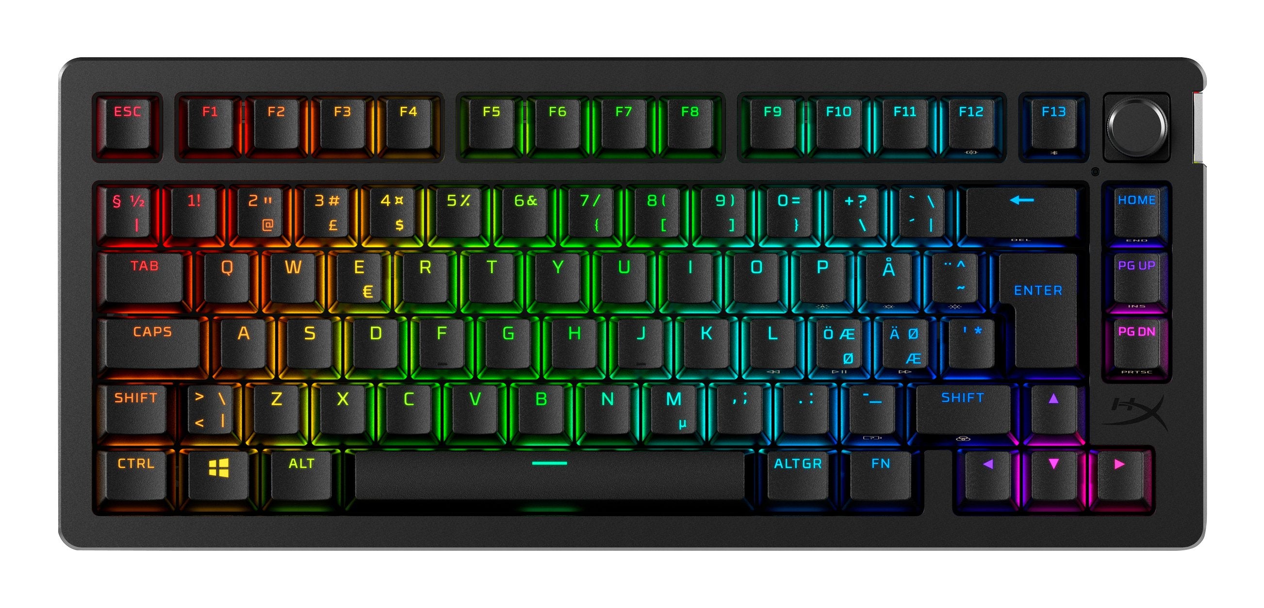 EAN 0197498745497 - HyperX Alloy Rise 75 Wireless Keyboard teclado Juego RF Wireless + Bluetooth Negro imagen 1