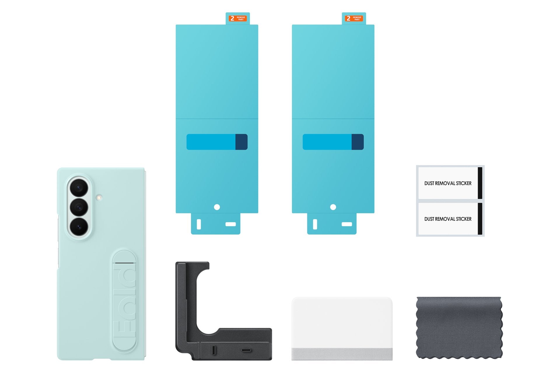 Samsung Silicone Case Fr Galaxy Fold7 Light Cyan