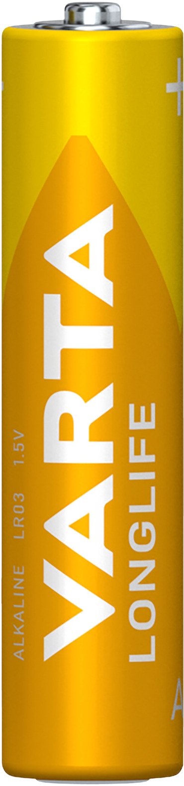 Pila Alcalina Varta Longlife Tipo Aaa Lr03 Pack 4