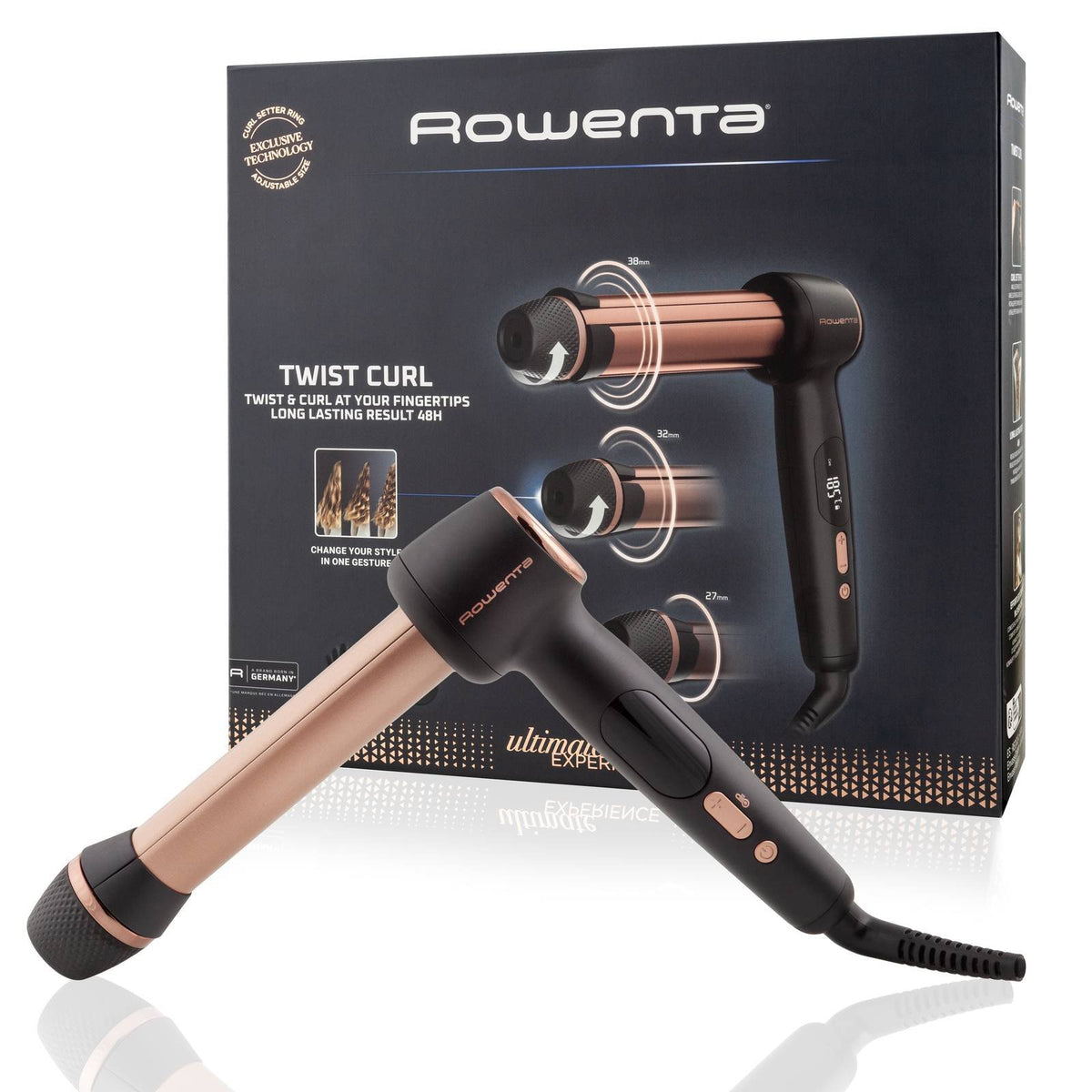 EAN 3121040093719 - Rowenta Ultimate Experience Twist Curl Rizador de pelo Caliente Negro 86 W imagen 2