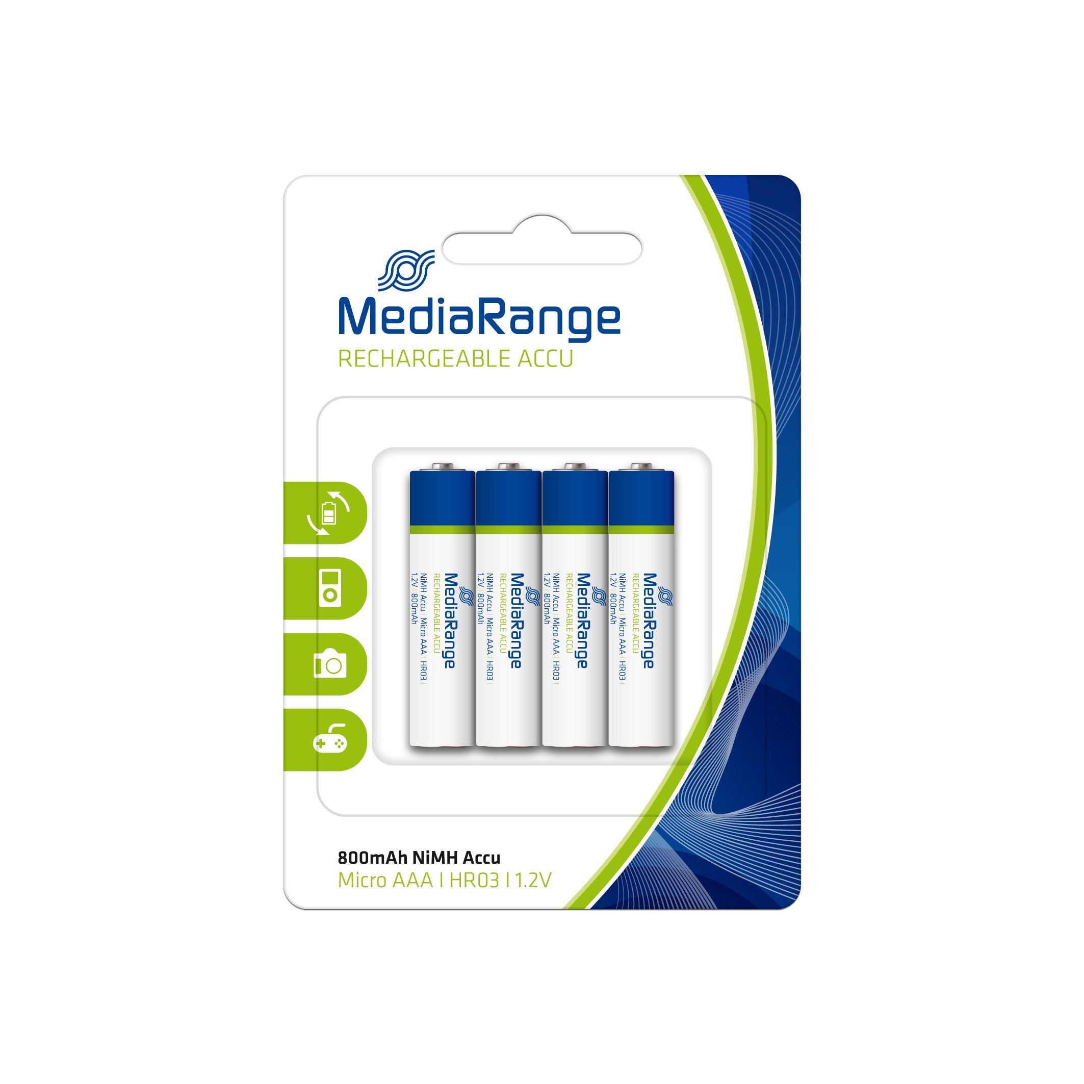 EAN 4260283113187 - MediaRange MRBAT120 batería para cámara/grabadora Níquel-metal hidruro (NiMH) 800 mAh imagen 1