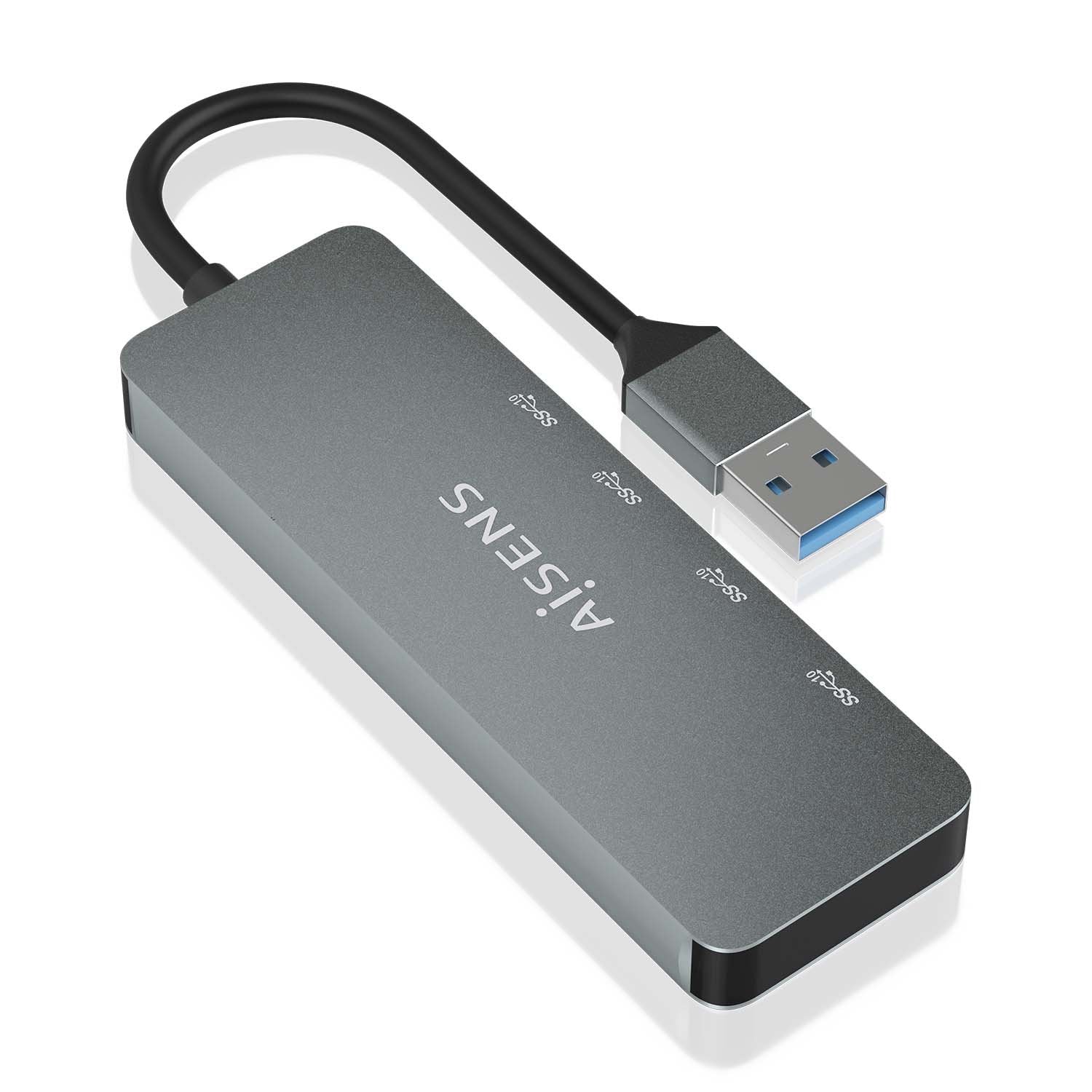 Aisens Hub Usb 3.2 Gen2 10g Usb-A, Usb-A/M-2xusb-C/H-2xusb-A/H, Gris, 15cm