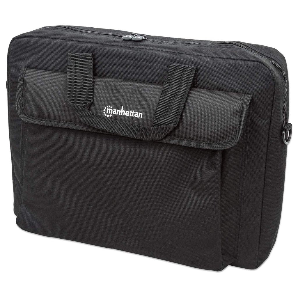 Manhattan London Maletín Para Portátil De 15,6", Carga Superior, Negro