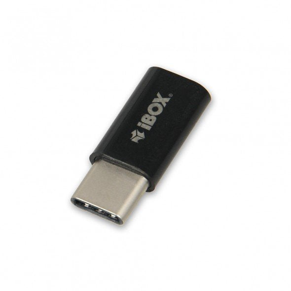 Ibox Adaptador Usb C A Micro-Usb Negro