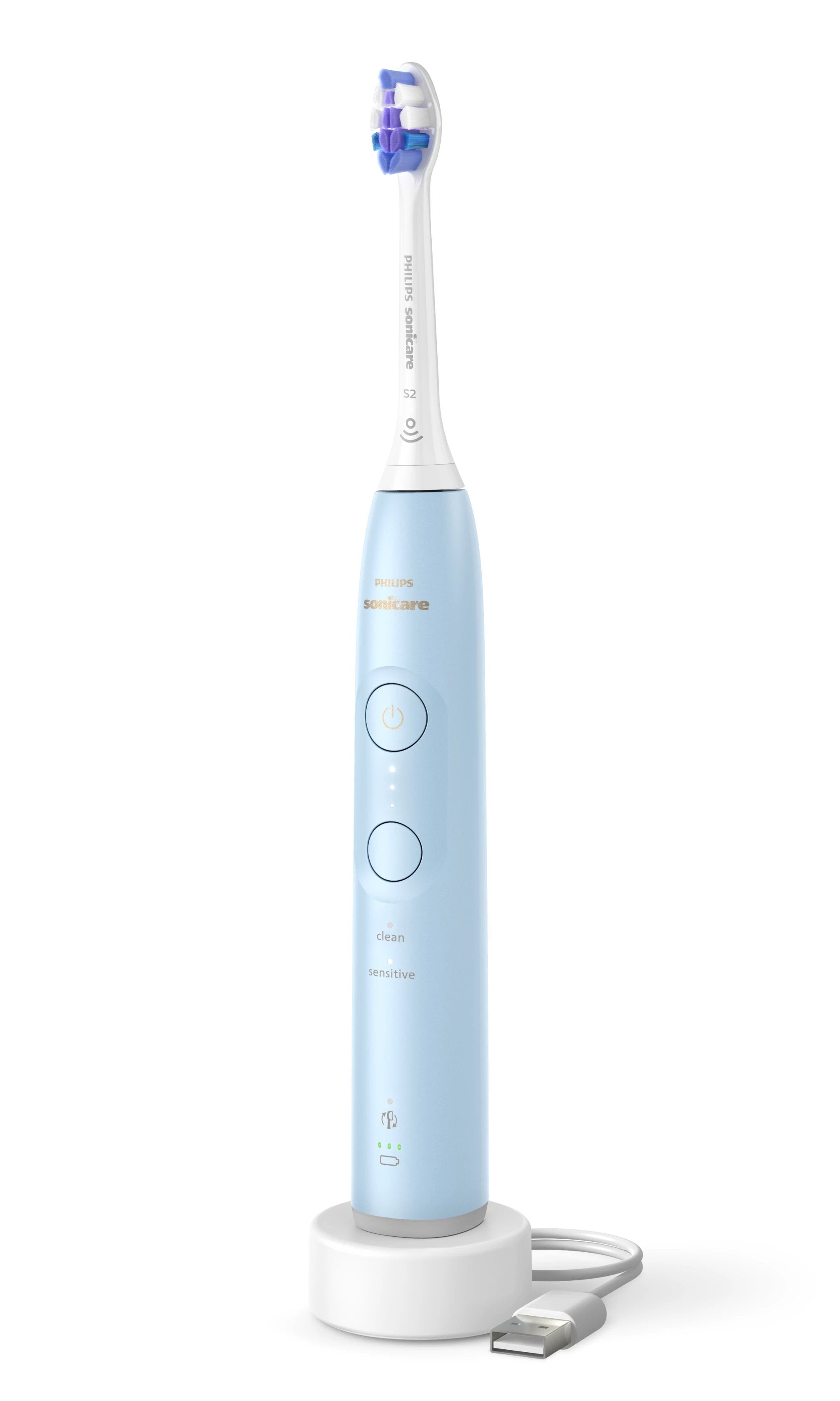 EAN 8720689021777 - Philips HX7406/01 cepillo eléctrico para dientes Adulto Cepillo dental sónico Azul claro imagen 1
