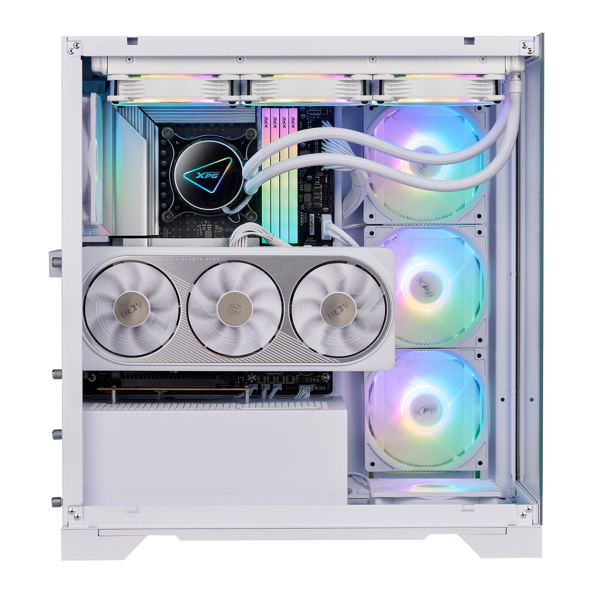 Caja Pc Geh Xpg Invader X Atx Midi Tower Blanco Retail