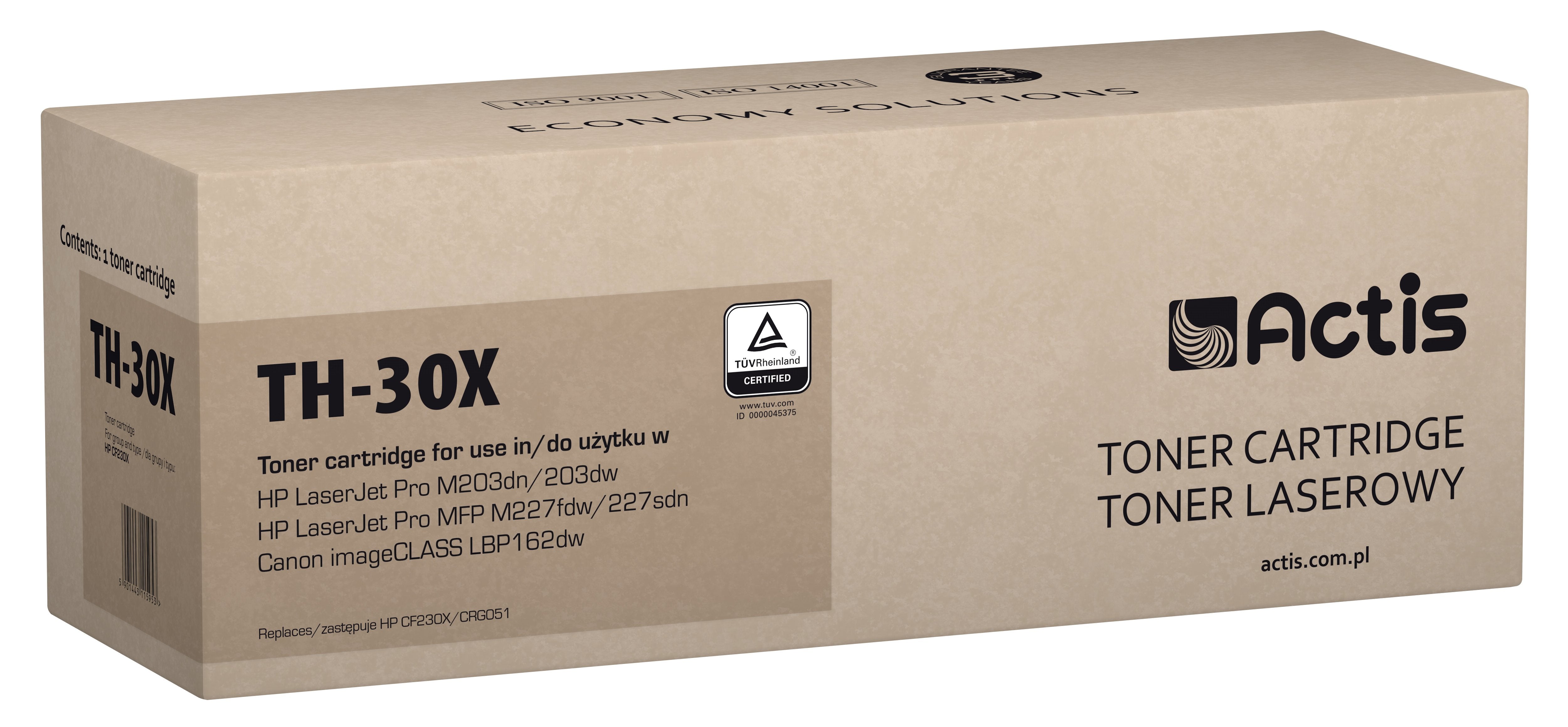 EAN 5901443115953 - Actis toner do HP 30X CF230X new TH-30X cartucho de tóner 1 pieza(s) Compatible imagen 1