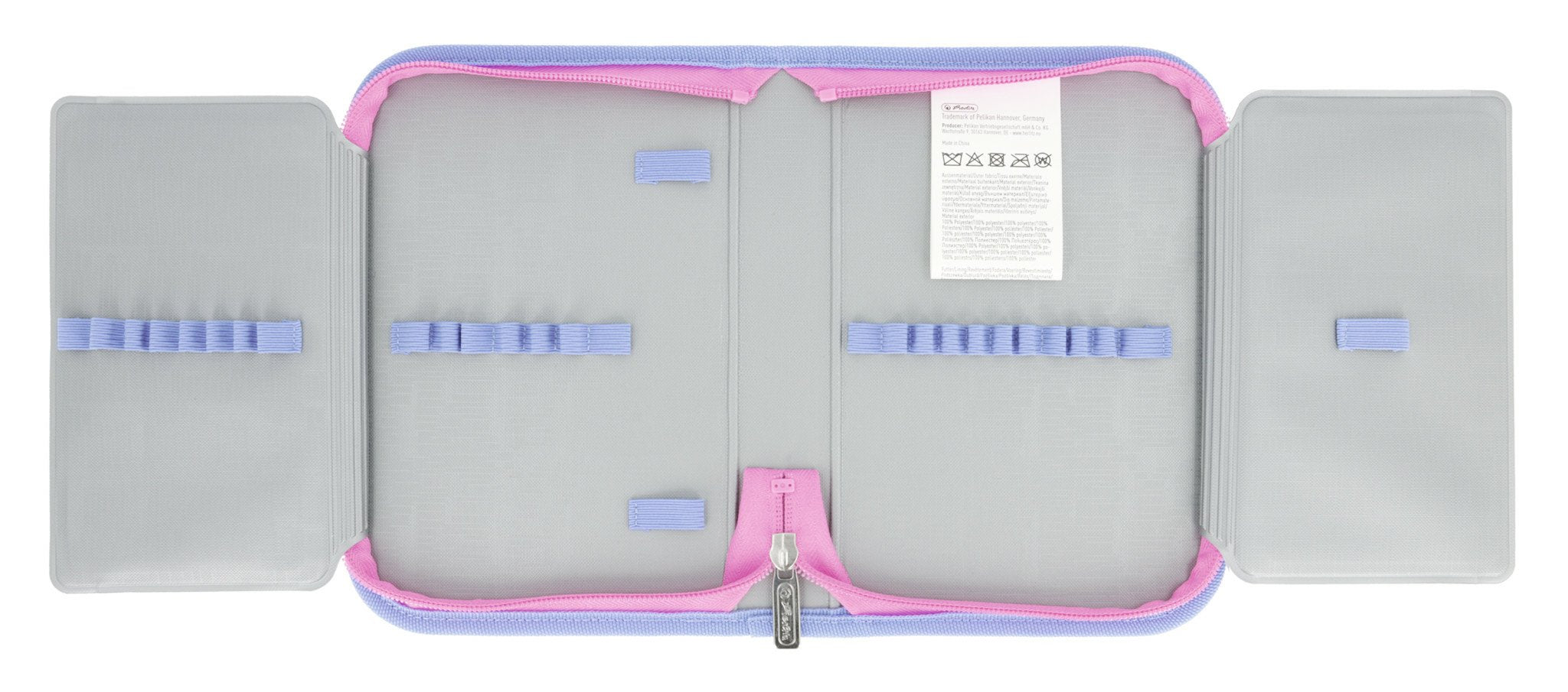 Mochila Escolar Herlitz Ultralight Violeta/Rosa, Estuche Estudiante Con 16 Piezas, Mocasines Ovalados, Bolsa De Deporte, 2 Aplicaciones 50046157