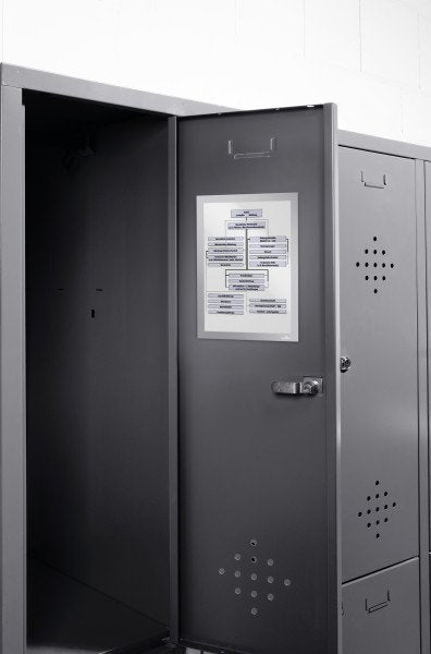 Durable Duraframe Magnetic A4 1 Pieza Plata