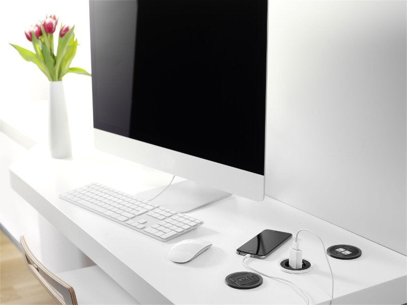 Bachmann Pix Con De Contacto De Protección, Plástico, Negro, Cable De 2,0 M