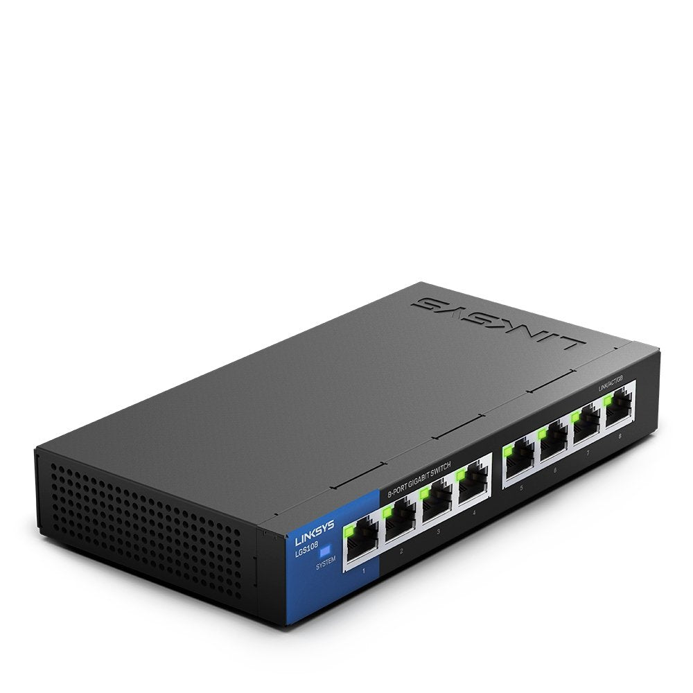 Switch Linksys Unmanaged Gigabit 8 Port Lgs108-Eu-Rtl