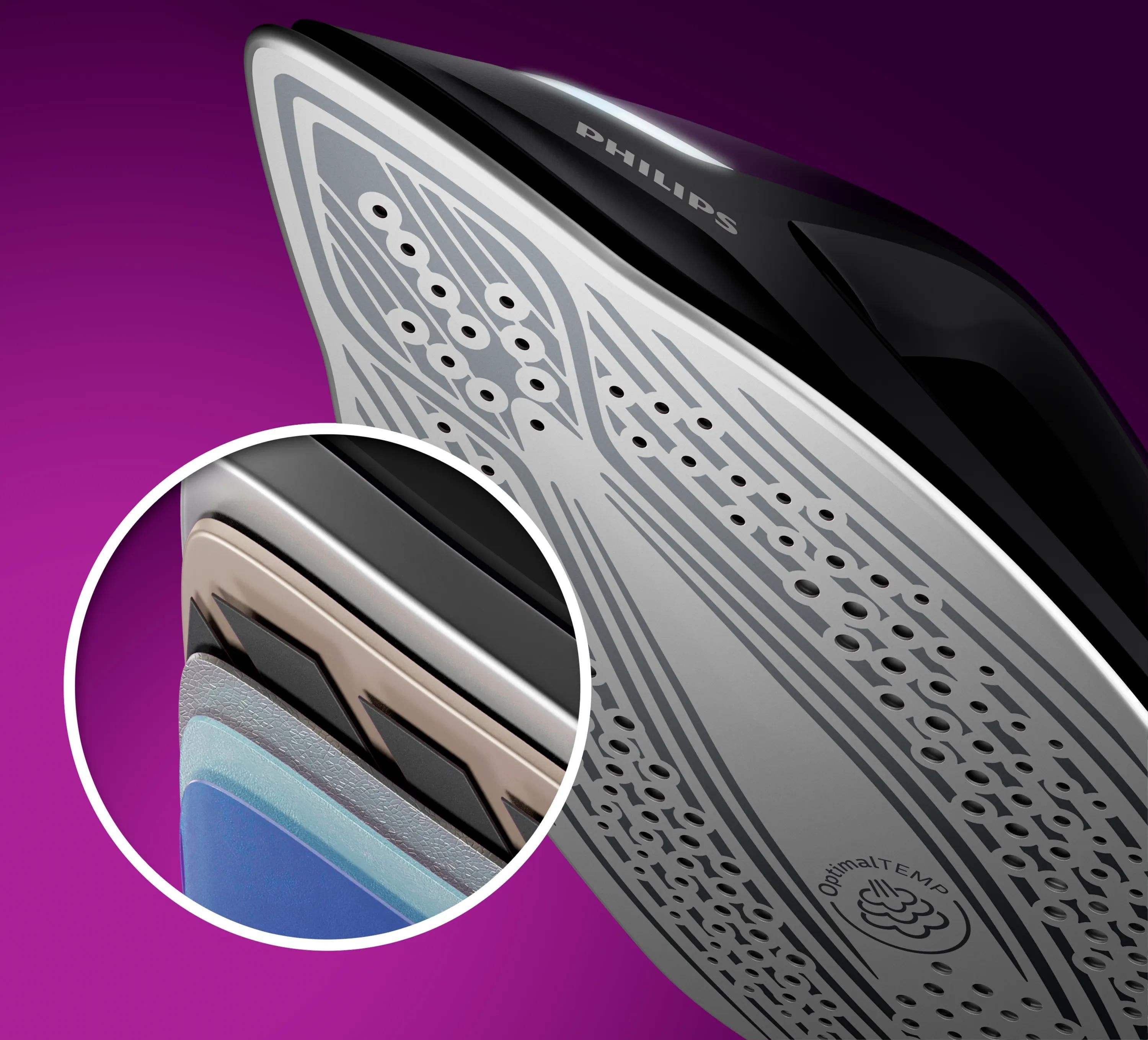 EAN 8710103970286 - Philips PSG8160/30 estación plancha al vapor 2700 W 1,8 L Suela SteamGlide Elite Negro, Violeta imagen 6