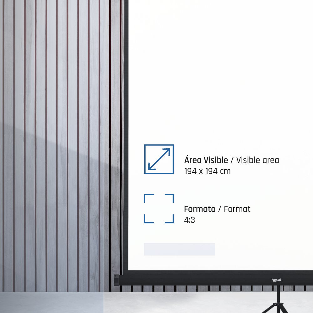 EAN 8435364308509 - iggual PSITS200 pantalla de proyección 2,82 m (111") 1:1 imagen 4
