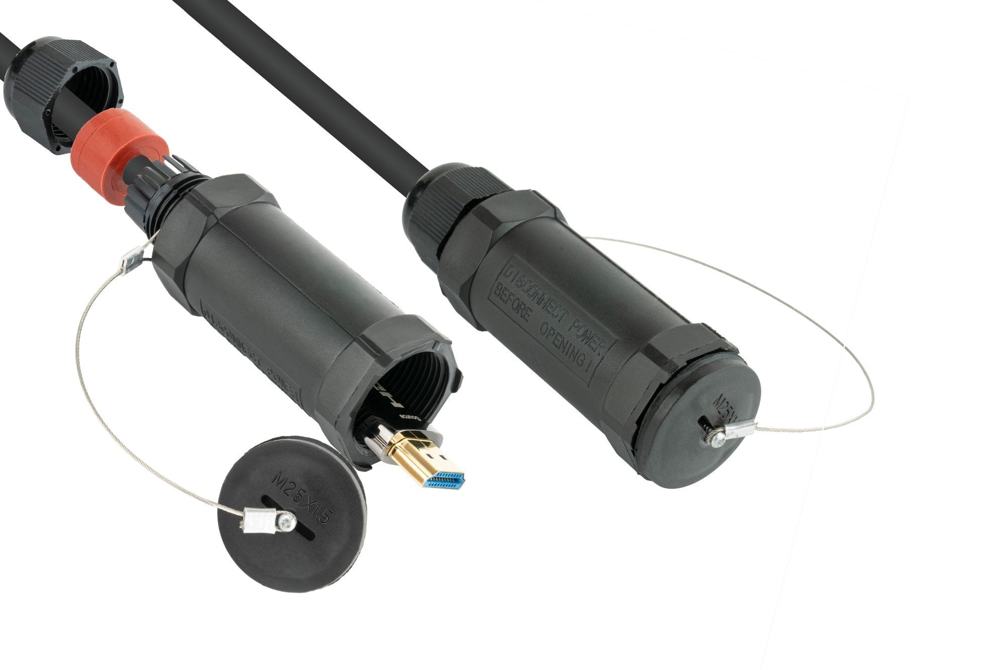 Python Aoc Hybrid Hdmi® 2.0b Cable, Stahlarmiert, 20m