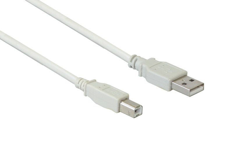 Cable Alcasa 2510-05 Usb 0,5 M Usb 2.0 Usb A Usb B Blanco