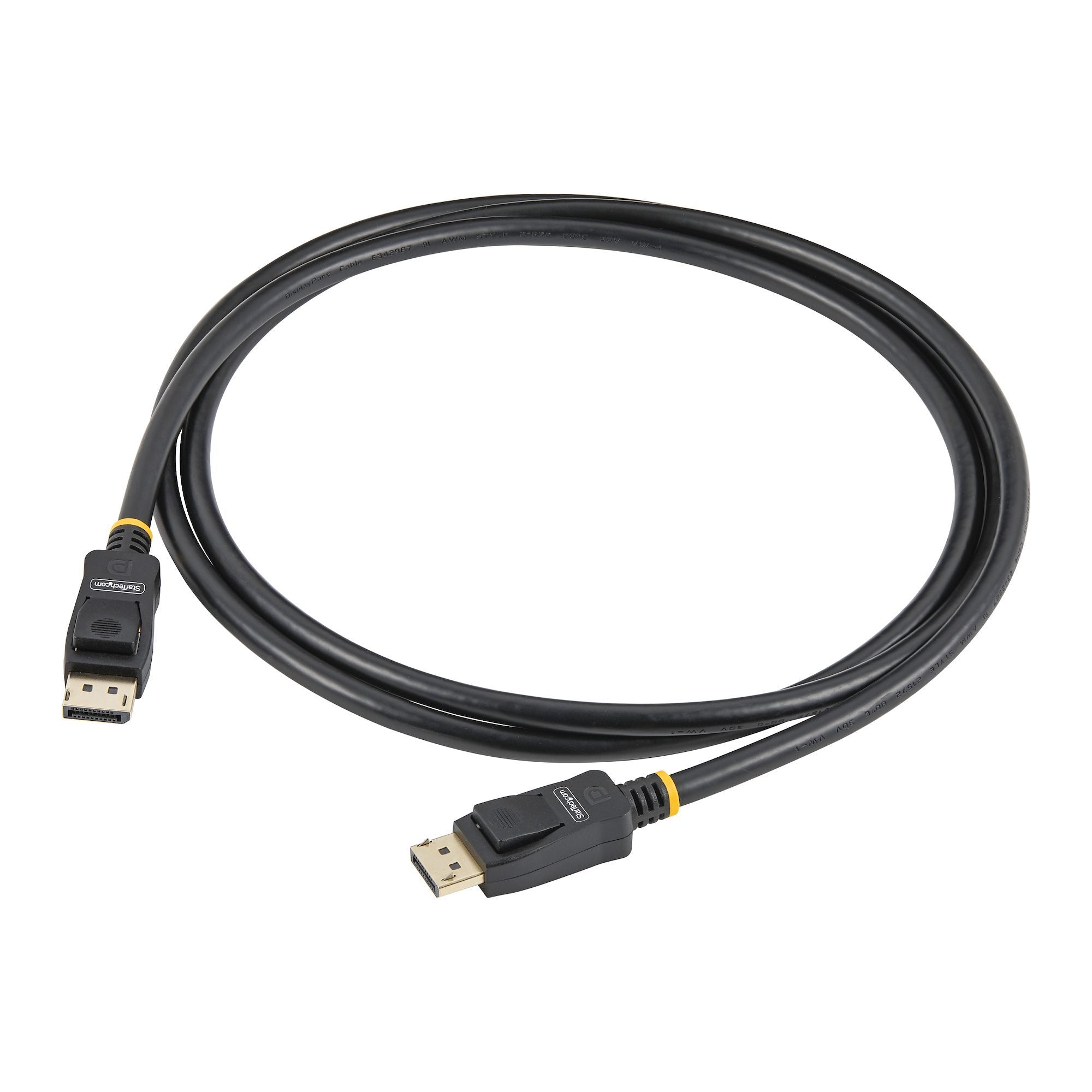 Startech.Com Cable Displayport 1.2 4k 60hz De 2m - Cable Dp Uhd Con Pestillos - Con Certificación Vesa - Cable Para Monitor Displayport - Paquete De 10