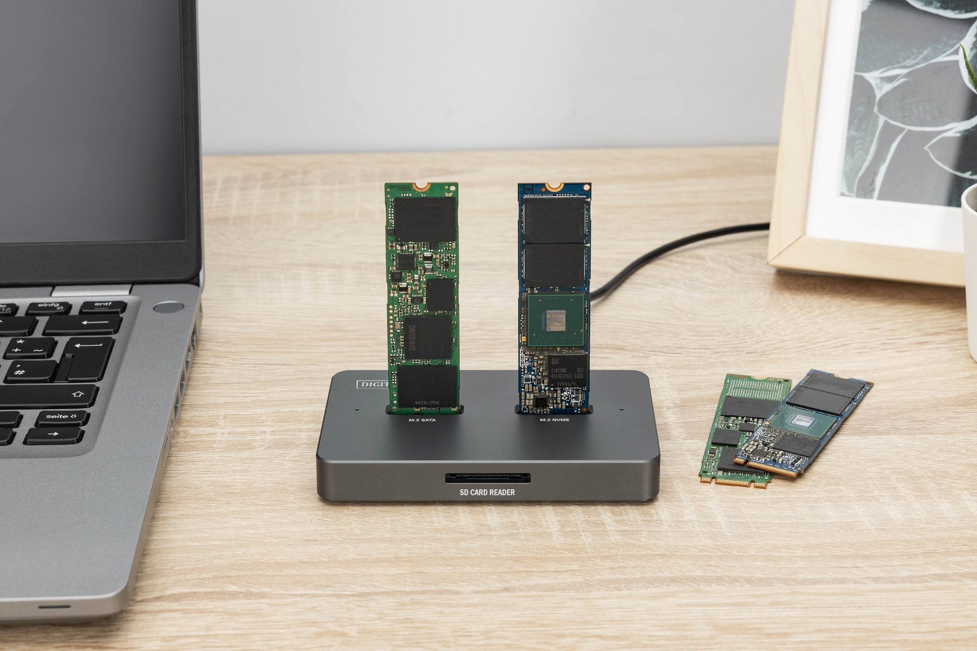 Digitus Docking Usb-C->Nvme Ssd,Sata Ssd, Sd