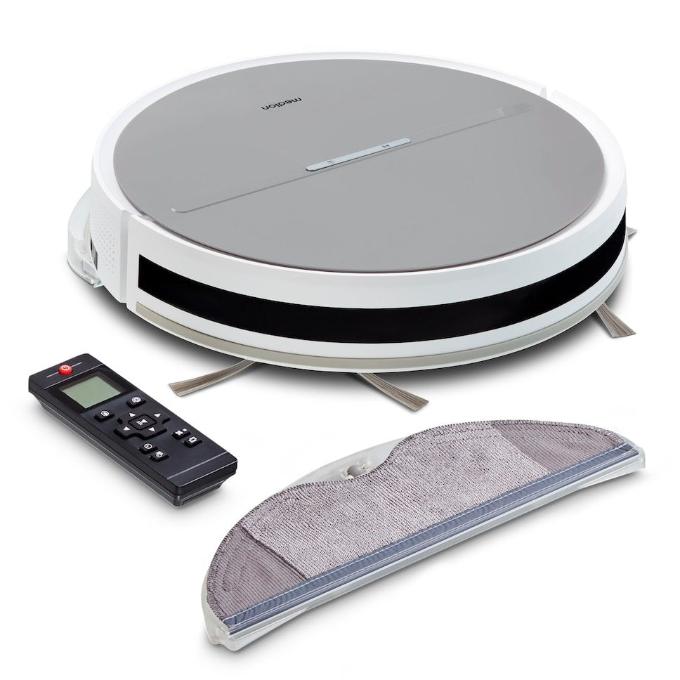 Medion Md18035 E35 Sw (Blanco/Gris, Saugroboter Mit Wischfunktion) 50076258