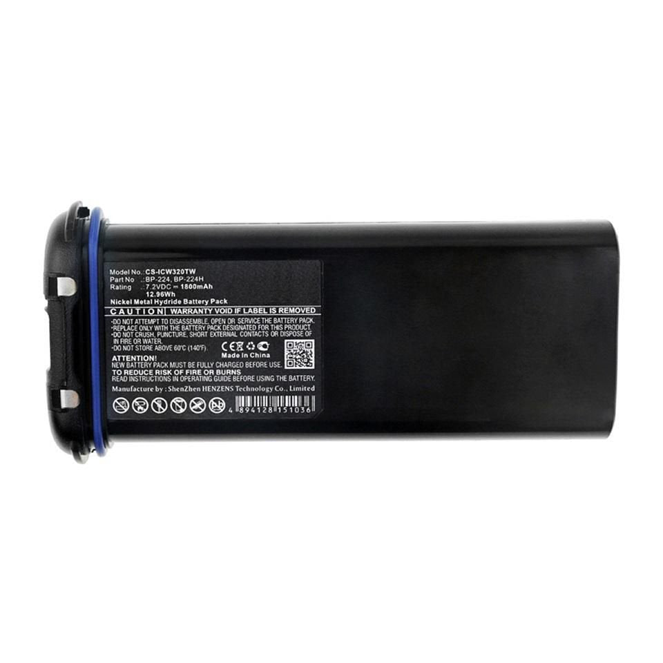 Coreparts Batería Para Radio Bidireccional 12,96wh Ni-Mh 7,2v 1800mah Negro Para Radio Bidireccional Icom Ic-Ic-M2a, Ic-Ic-M31, Ic-M21, Ic-M32