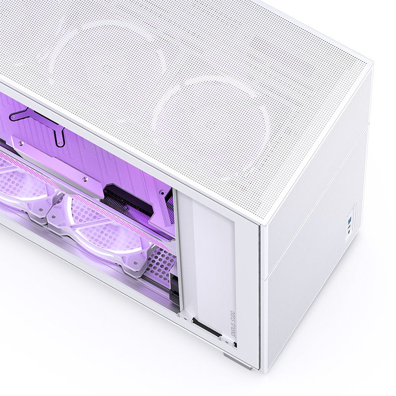 Jonsbo D41 Mesh Atx Carcasa, Tempered Glass - Blanco
