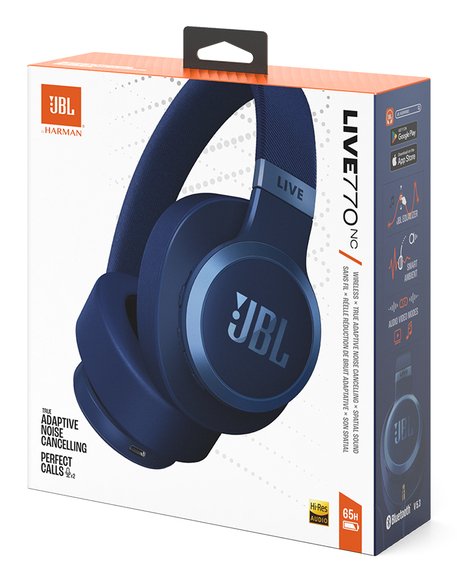 Auriculares Jbl Live 770nc Over Ear Bluetooth Headset - Blue