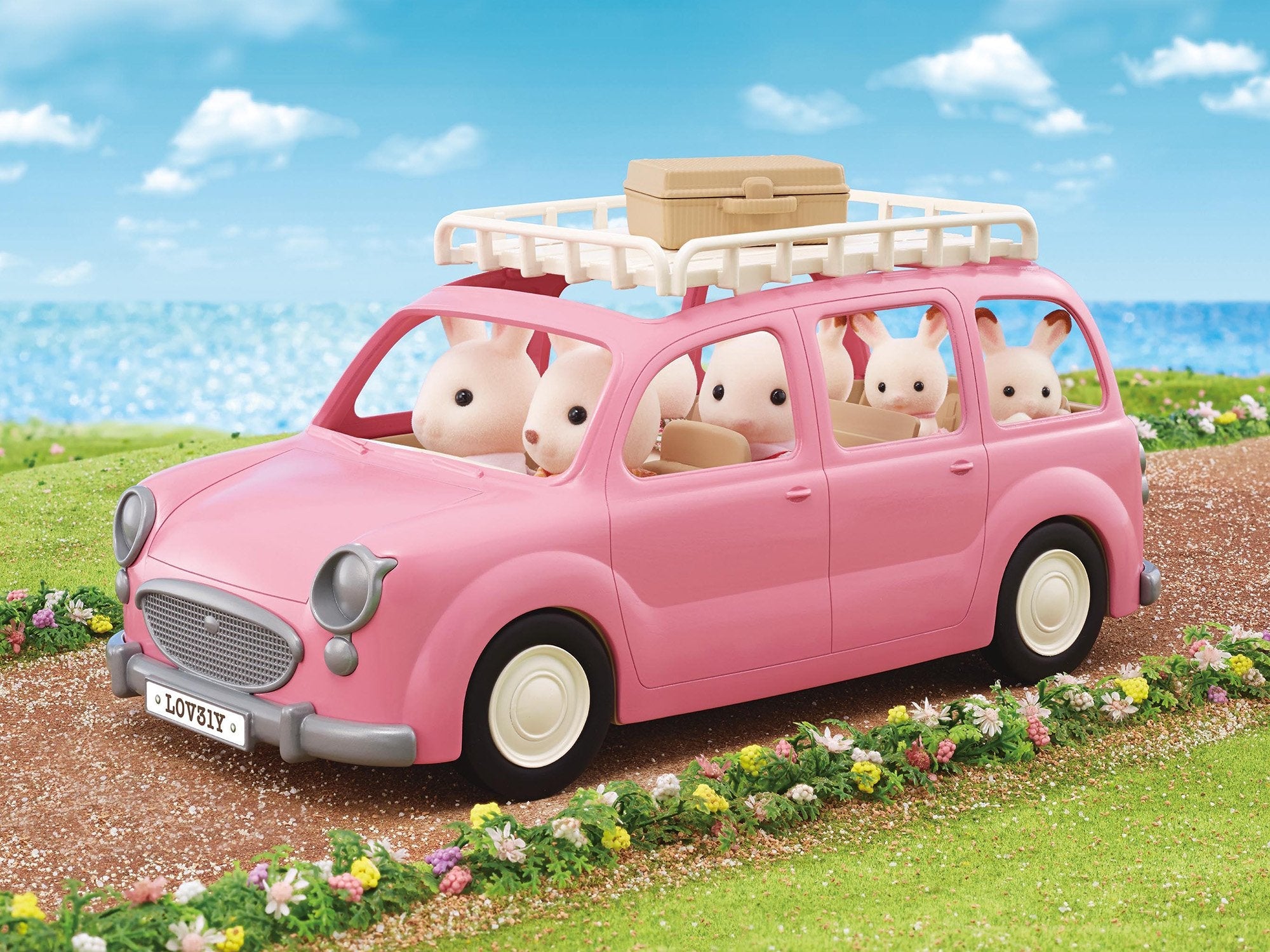 Epoch Sylvanian Families - Familienauto Con Picknickzubehör 5535