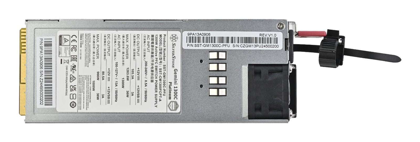 Silverstone Gemini 1300c Platinum, Fuente De Alimentación Para Pc 1300 Vatios Sst-Gm1300c-Pf