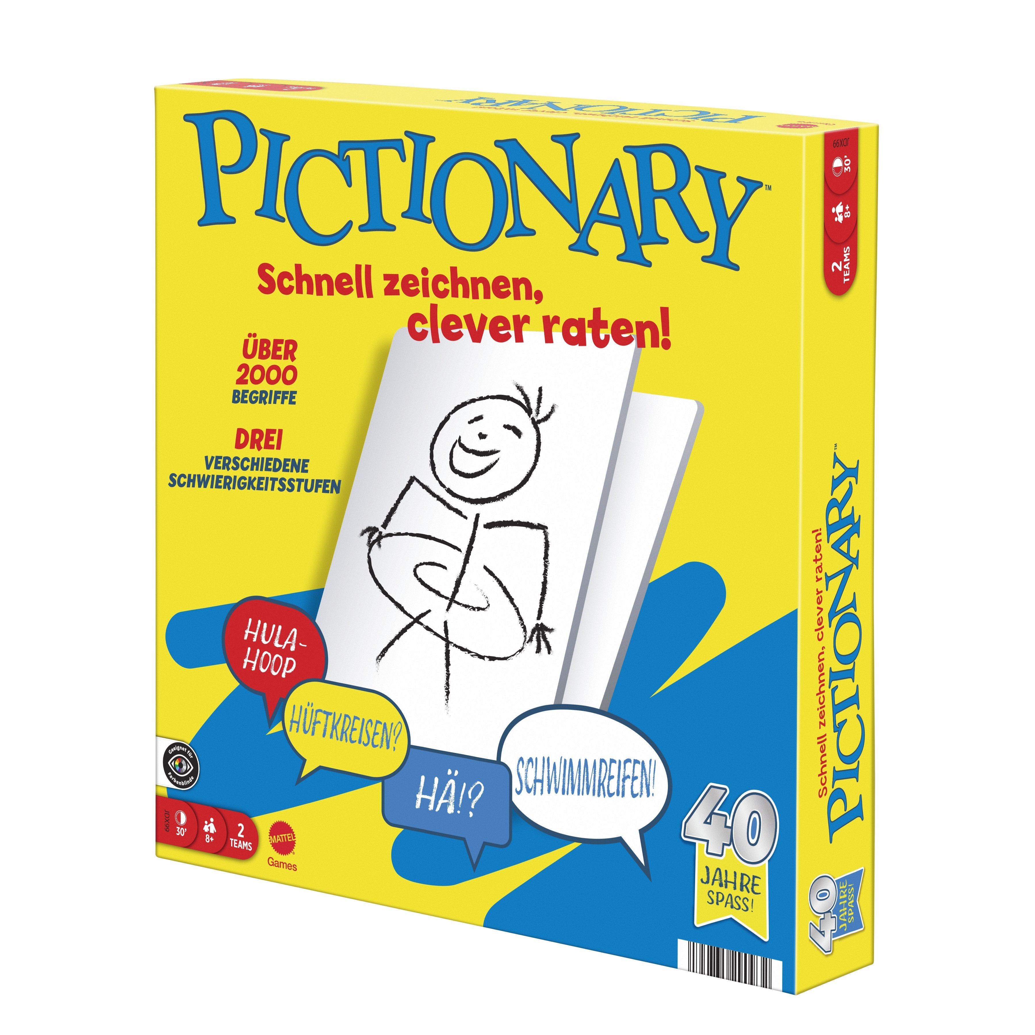 Mattel Pictionary, Juego De Mesa Jdx99