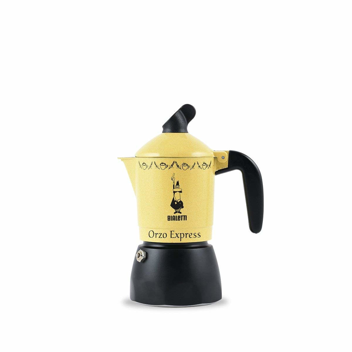 Cafetera Bialetti Orzo Express Italiana Negro, Amarillo