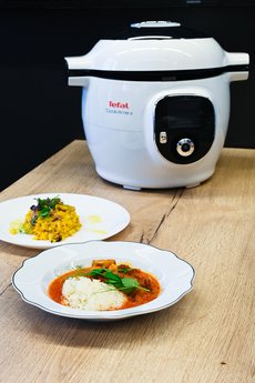 Tefal Cy851130 Olla Multi-Cocción 6 L Cromo, Blanco